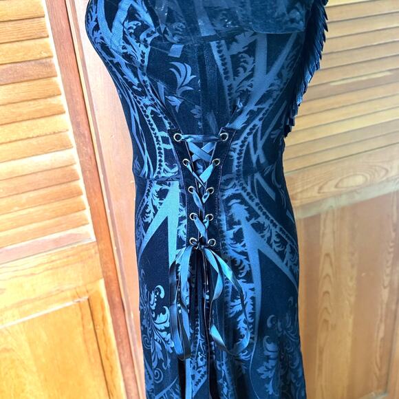 Devil Fashion Etherial Efflorescence Gothic Victorian Dark Fairycore Dress - Picture 9 of 14